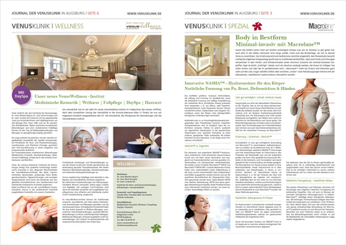 Grafikdesign - Venusklinik Journal